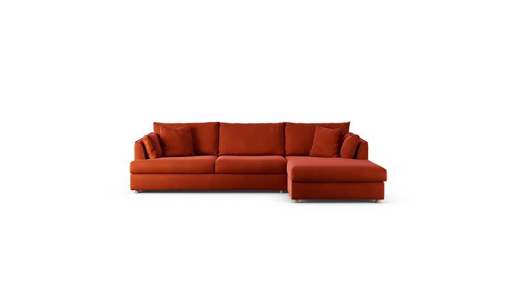 Habitat Holmfirth Right Hand Corner Sofa - Burnt Orange