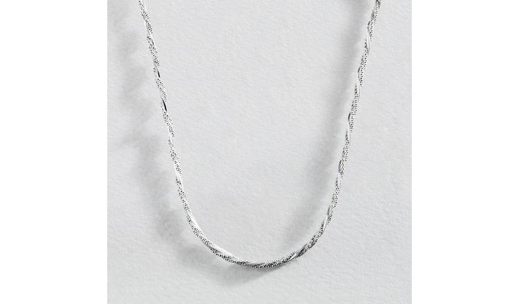 Sterling silver twisted on sale chain