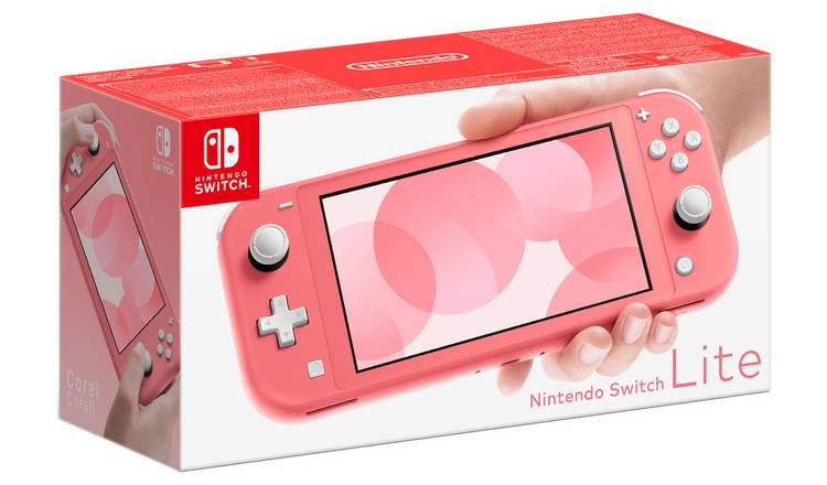 Buy Nintendo Switch Lite Handheld Console Coral Argos