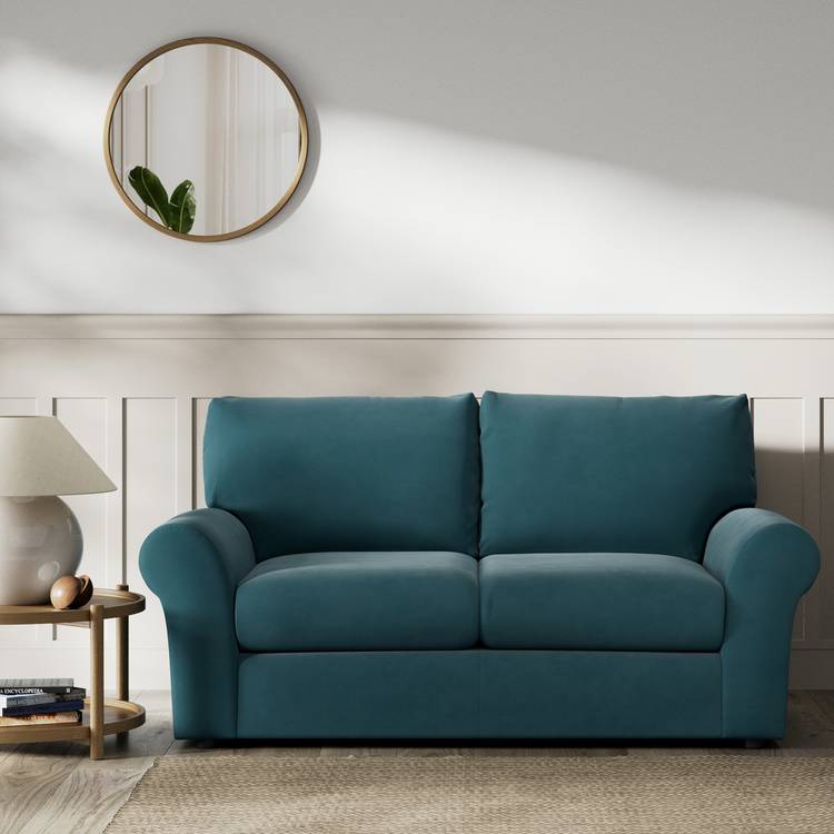 Habitat Molton Fabric 2 Seater Sofa - Teal 0