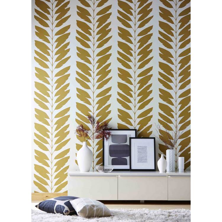 Scion Giant Yellow Tropical Leaves Wallpaper 0