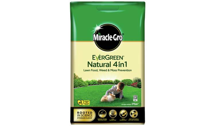 Miracle-Gro EverGreen Natural 4 in 1 Lawn Care - 175m²