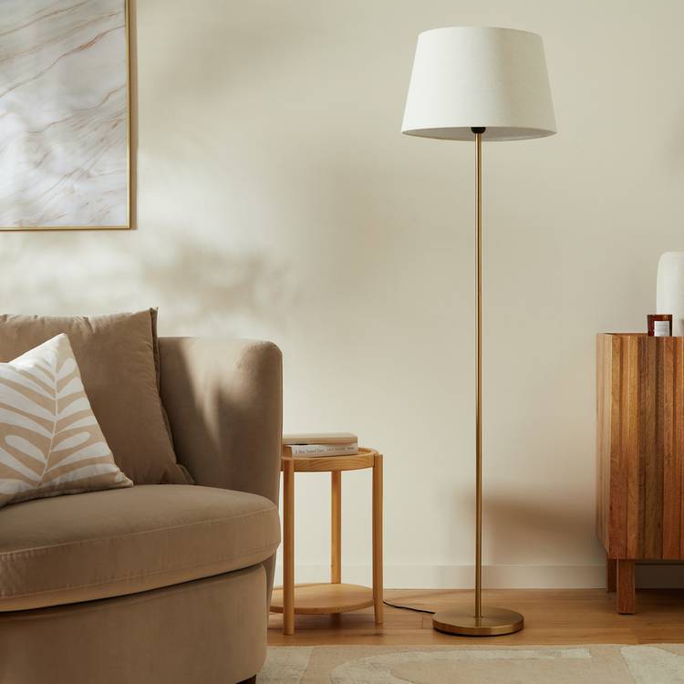 Argos Home Tisa Base Only Floor Lamp - Brass 0