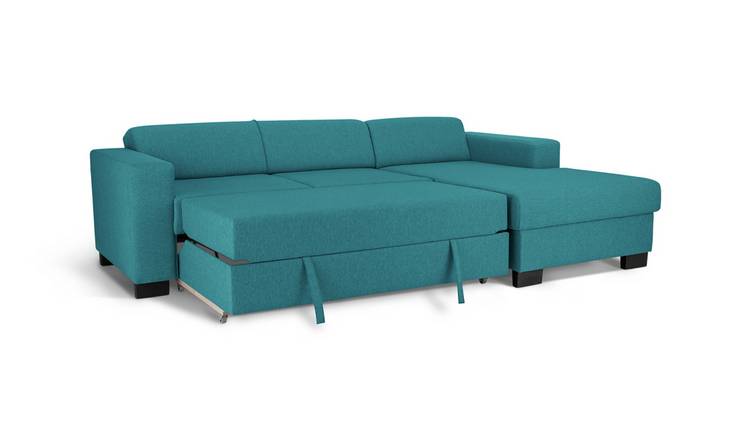 Buy Habitat Ava Fabric Corner Sofa Bed - Teal Sofa beds 