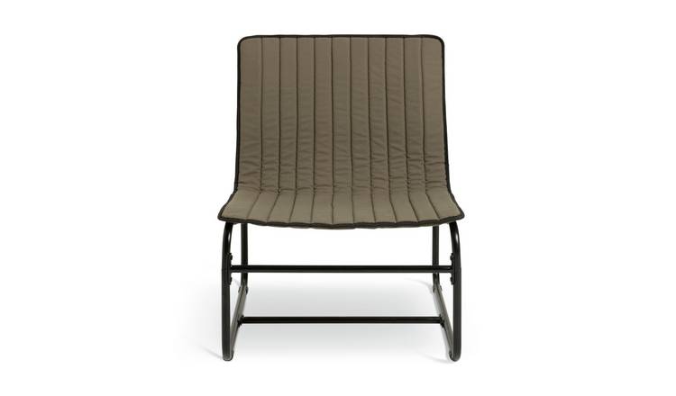 Habitat Riba Fabric Sling Accent Chair - Khaki 