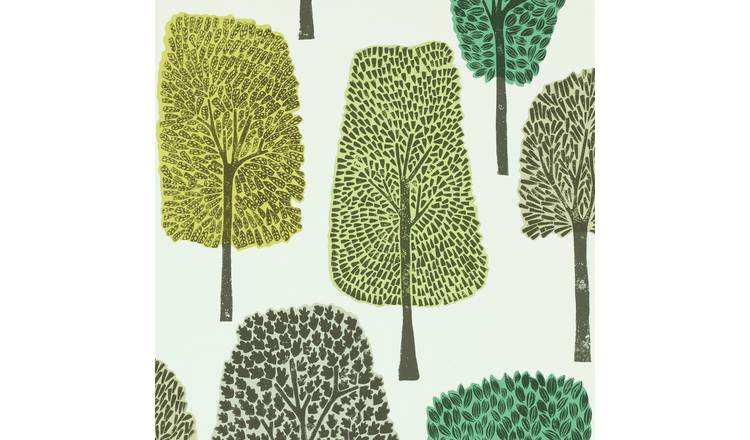 Scion Cedar Forest Green Wallpaper