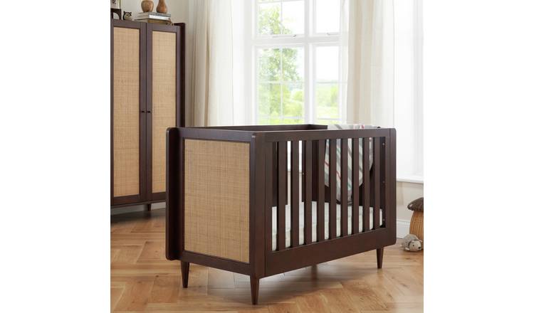 Tutti Bambini Japandi Mini Cot Bed - Walnut