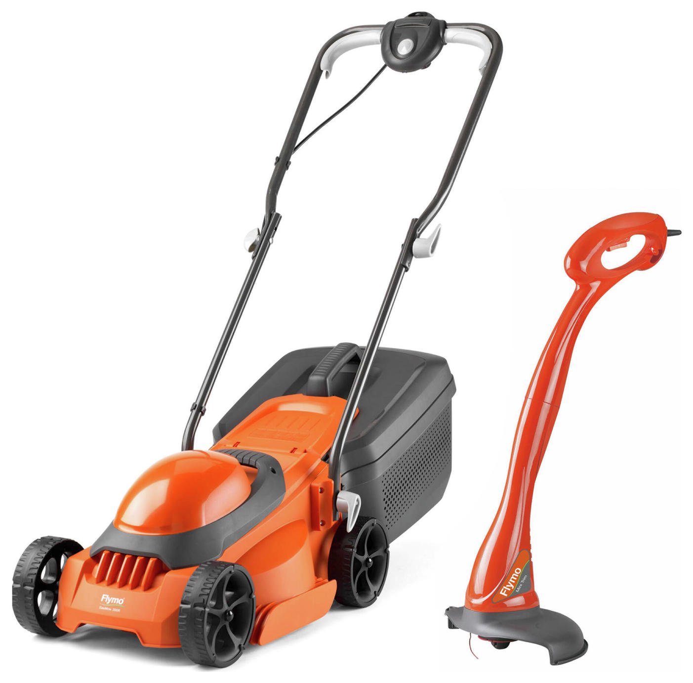 Flymo Corded 30cm 1000W Lawnmower & 21cm 230W Grass Trimmer