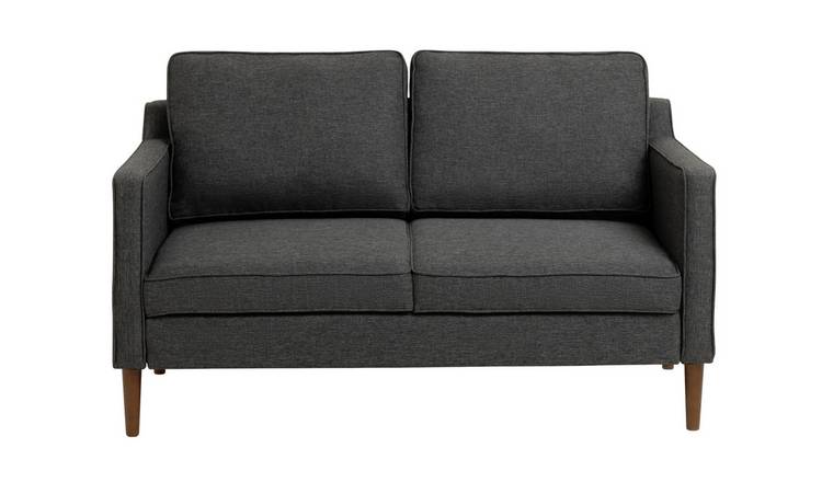 Argos Home Knox Fabric 2 Seater Sofa - Charcoal