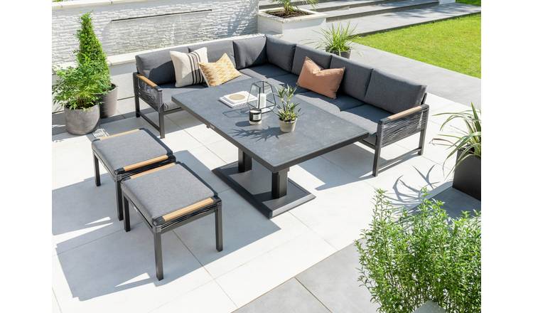 Norfolk Leisure Bellmount 8 Seater Garden Corner Sofa Set