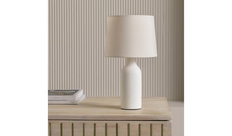 Argos Home Rica Ceramic Table Lamp - White