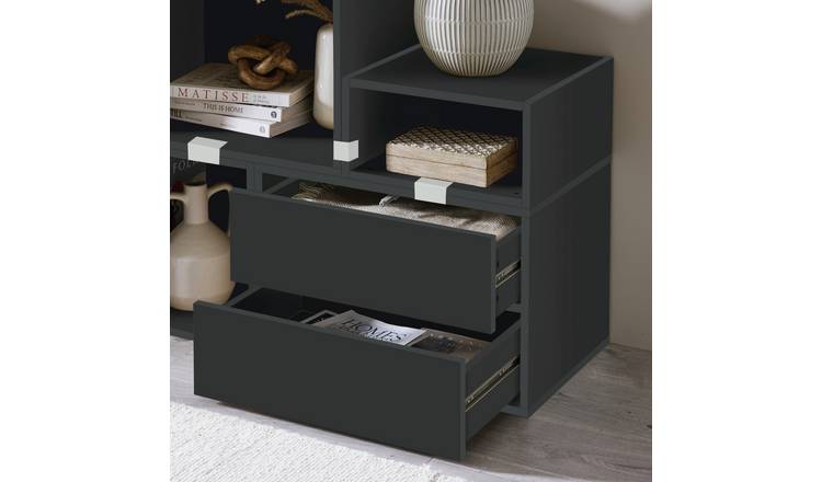 Habitat Rubrics Modular Single Drawers Unit - Black