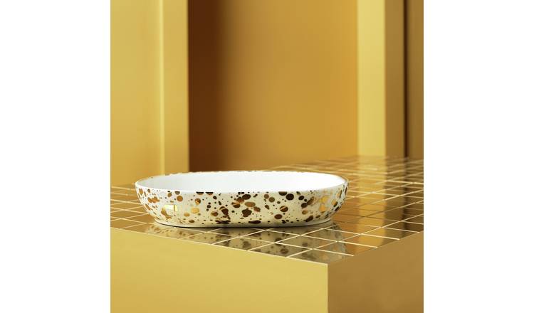 Habitat 60 Gold Edit Jackson Porcelain Serving Platter