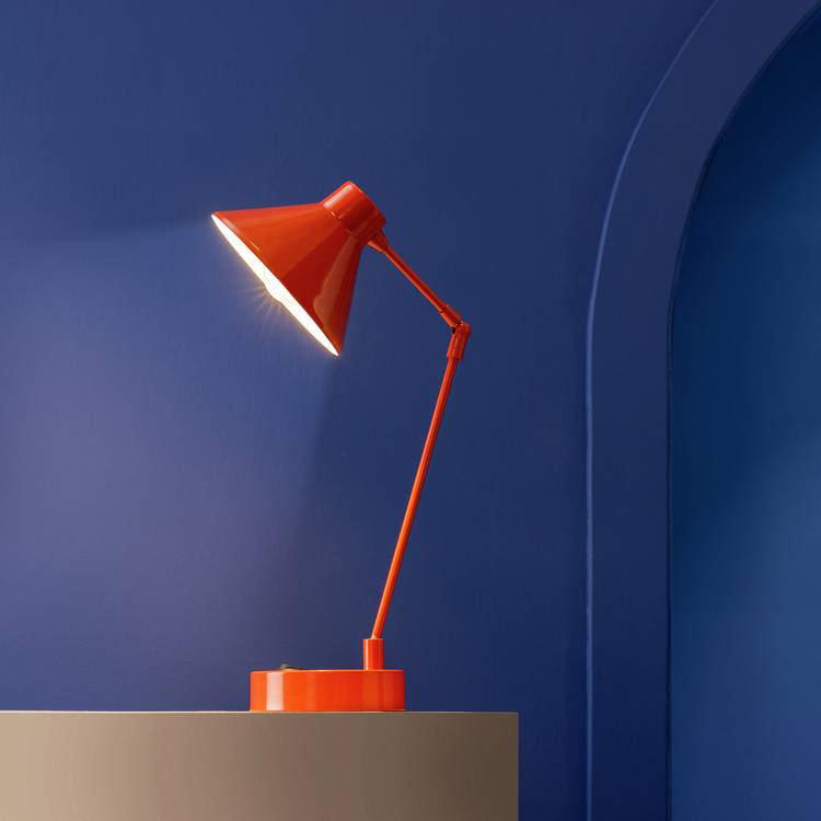 Habitat 60 Bobby 52cm Metal Table Lamp - Red 0