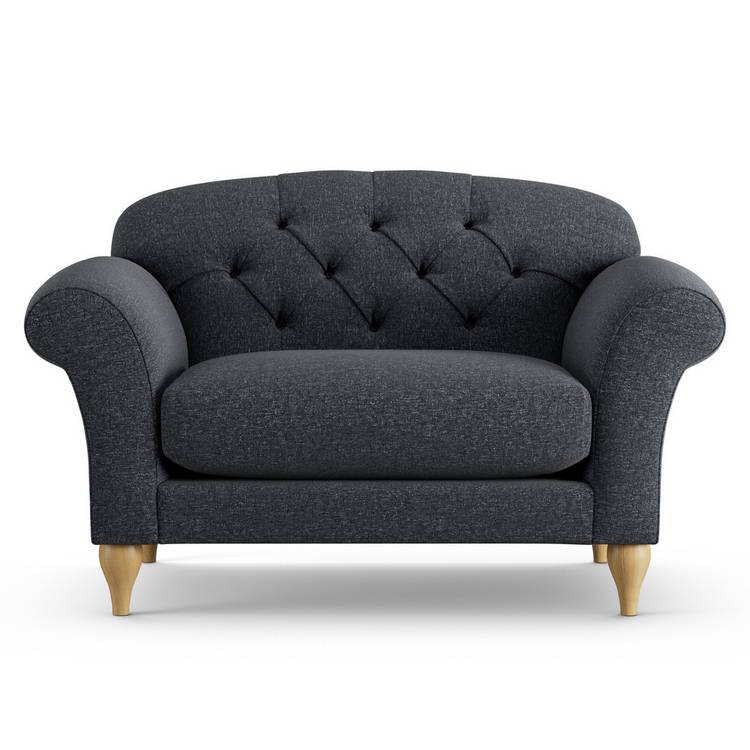 Charcoal grey cuddle chair sales