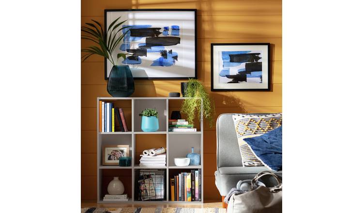 Argos Home Squares 9 Cube Storage Unit - Grey