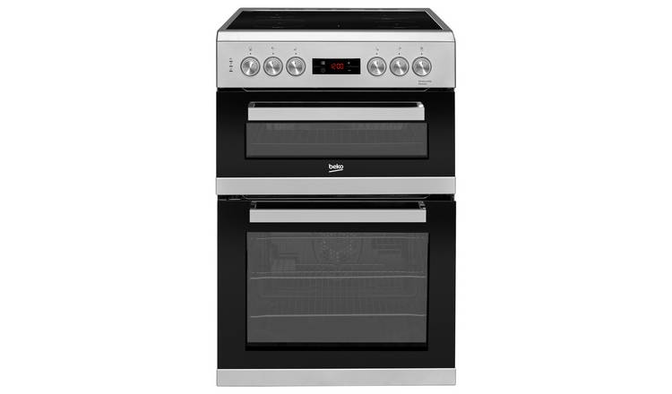 Beko KDC653S 60cm Double Oven Electric Cooker - Silver