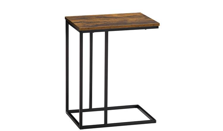 Vida Designs Brooklyn Side Table - Dark Wood