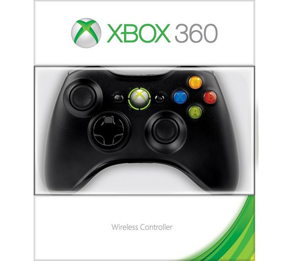 Buy Xbox 360 Official Wireless Controller - Black at Argos.co.uk - Your ...