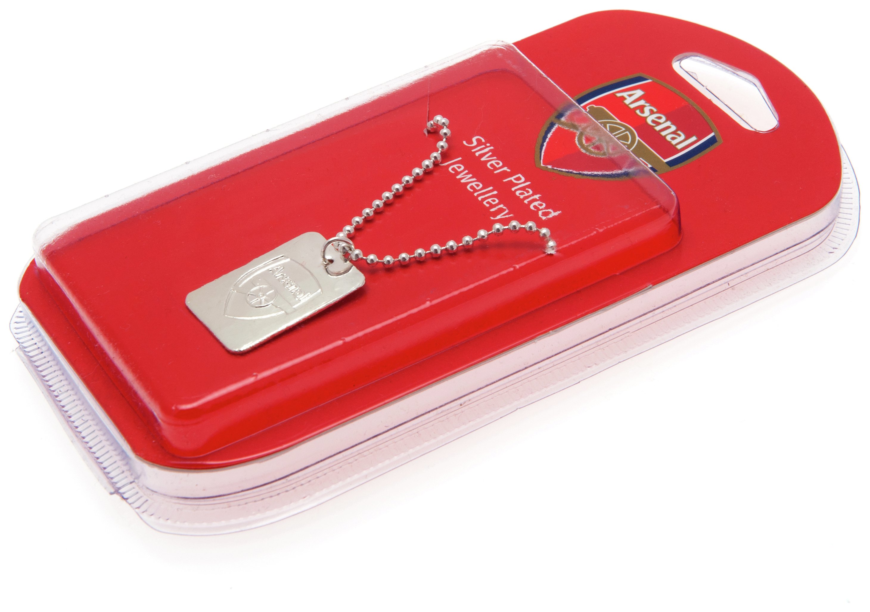 Silver Plated Arsenal Dog Tag & Ball Chain. Review