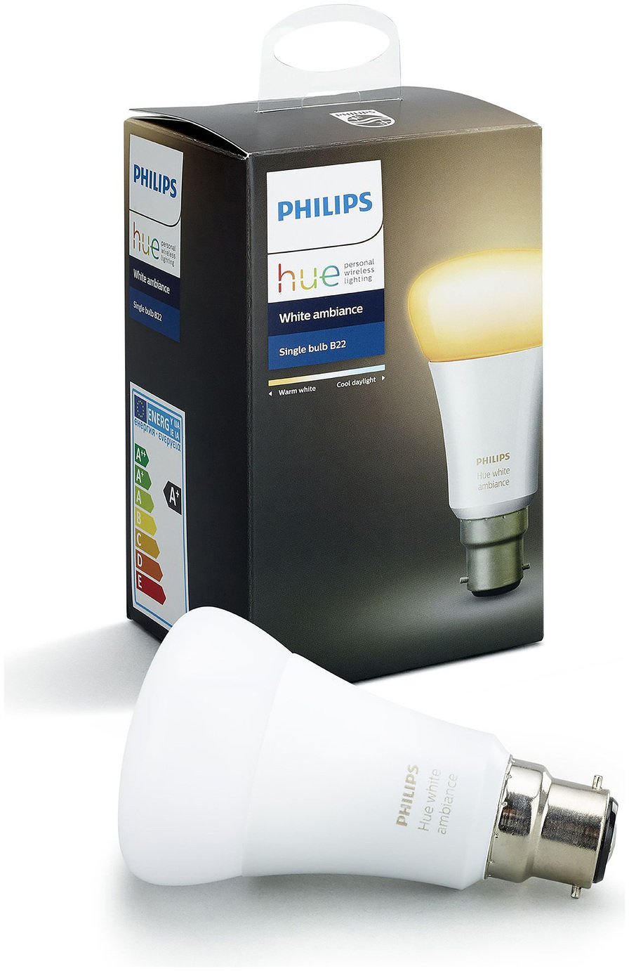 Philips Hue 9.5W LED White Ambiance A60 B22 Bulb