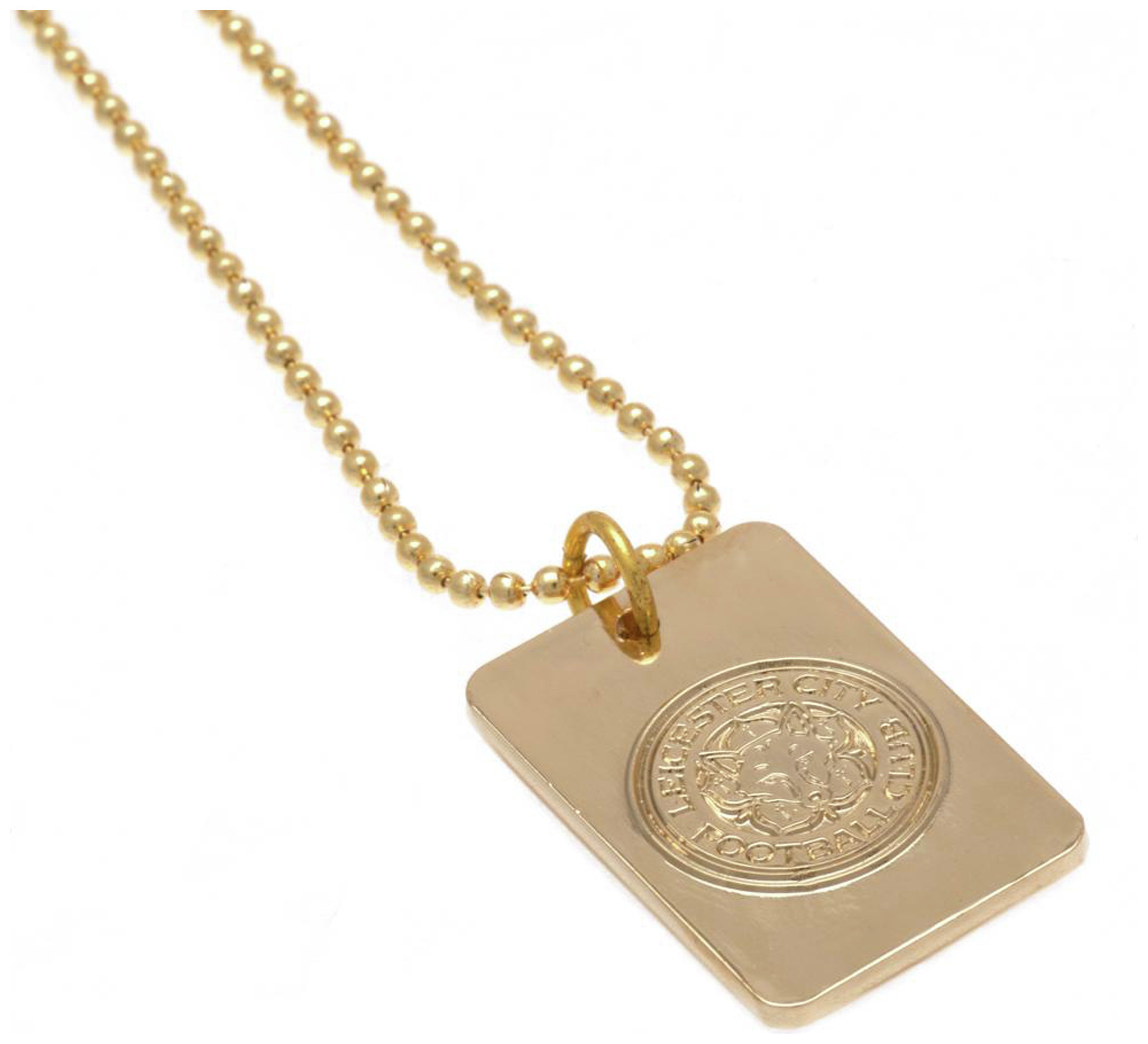 Gold Plated Leicester City Dog Tag & Ball Chain review