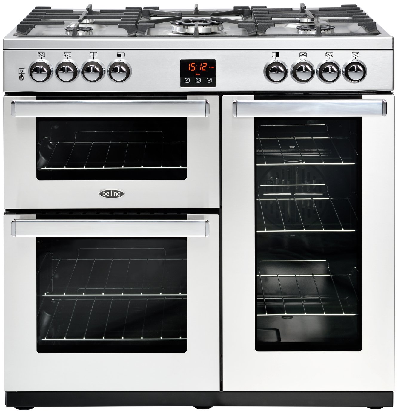 Belling Cookcentre 90G 90cm Gas Range Cooker - S/ Steel