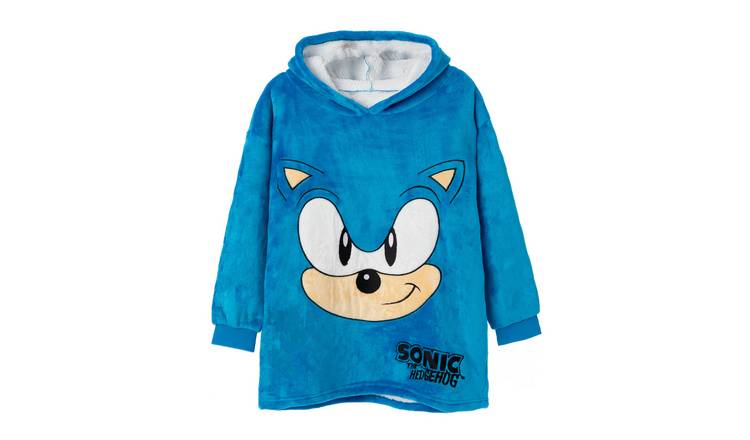 Sonic the Hedgehog Kids Boys Blanket Hoodie - Blue