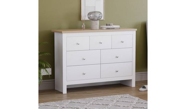 Vida Designs Arlington 4+3 Drawer Chest - White