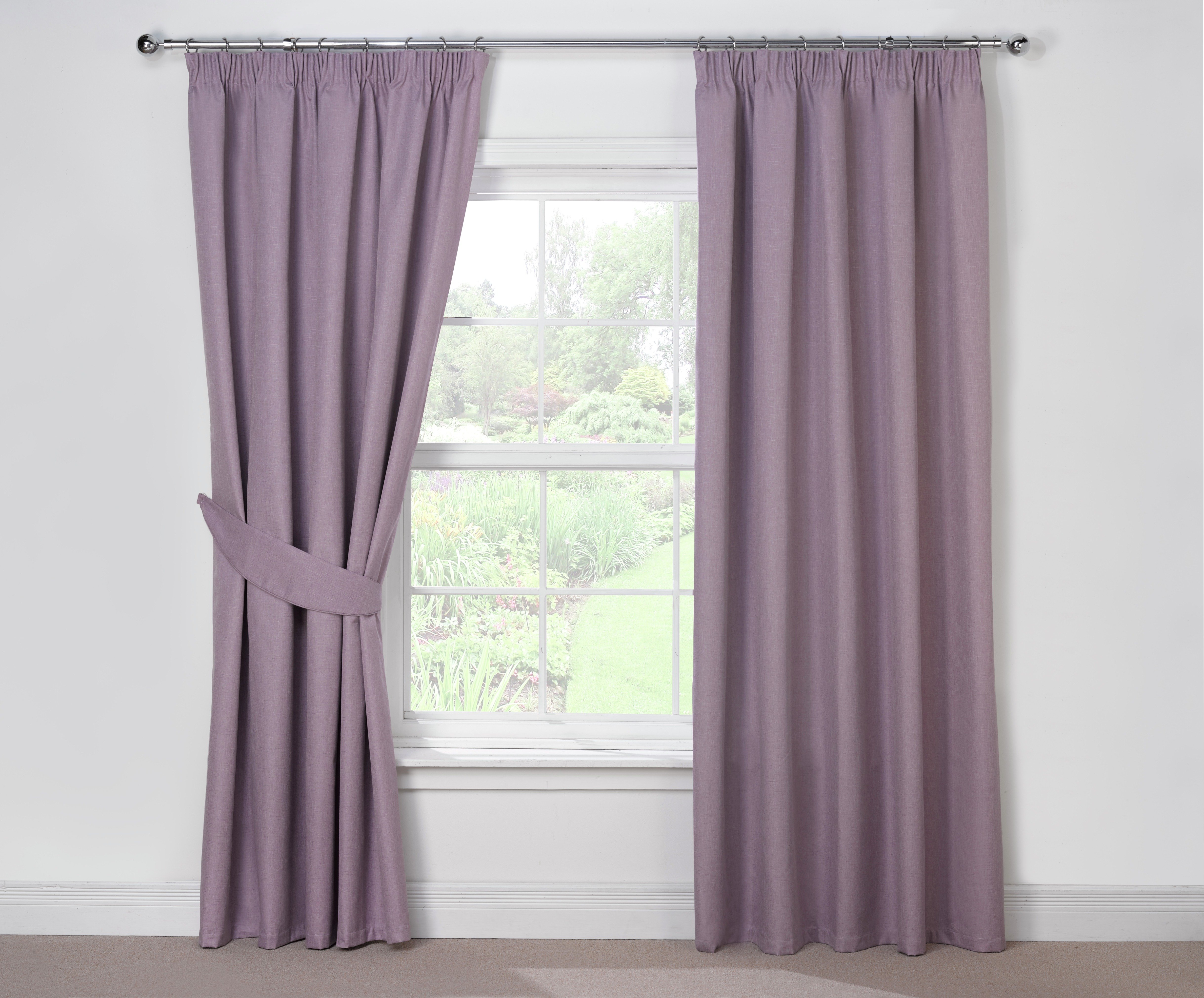 Julian Charles Luna Blackout Curtains - 167x228cm - Mauve
