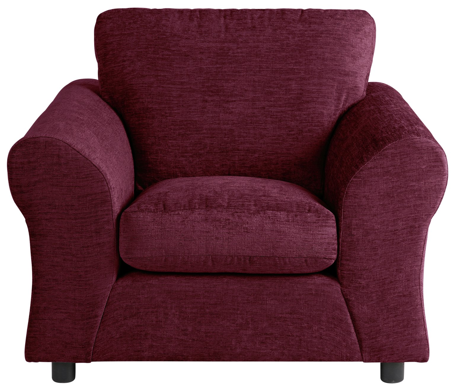 Argos Home New Clara Fabric Armchair - Plum (5709533) | Argos Price