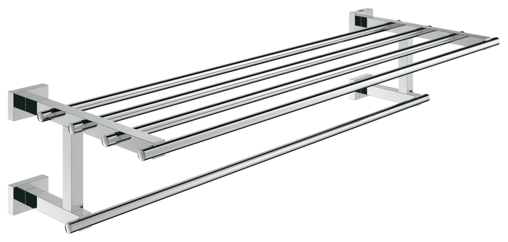 Grohe Essentials Cube Wall Mounted Multi Towel Rack - Chrome