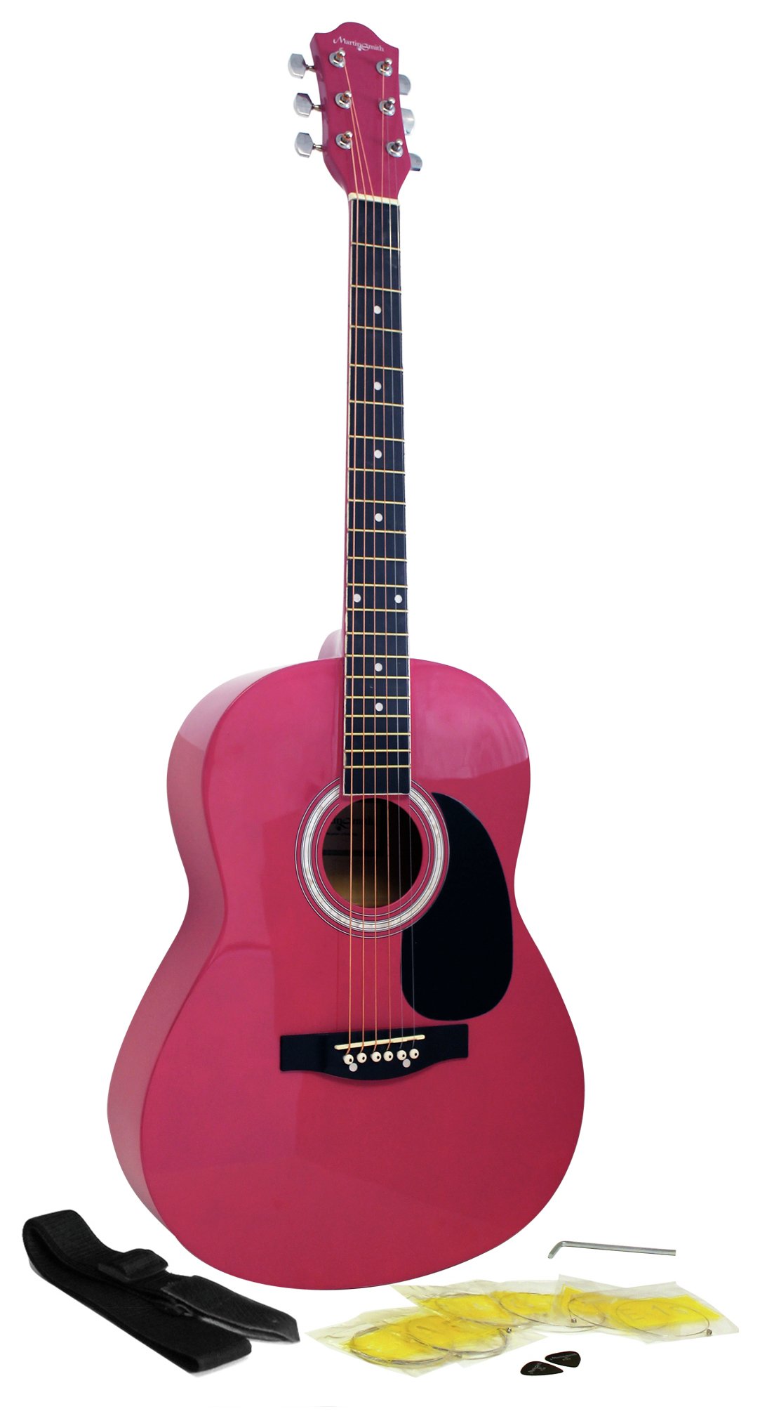 Martin Smith Full Size Acoustic Guitar - Pink