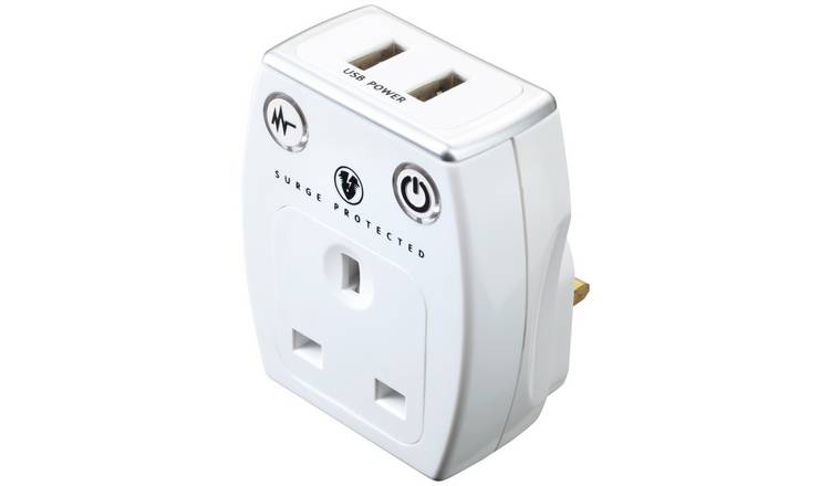 Buy Masterplug USB Surge Adaptor Power adapters | Argos