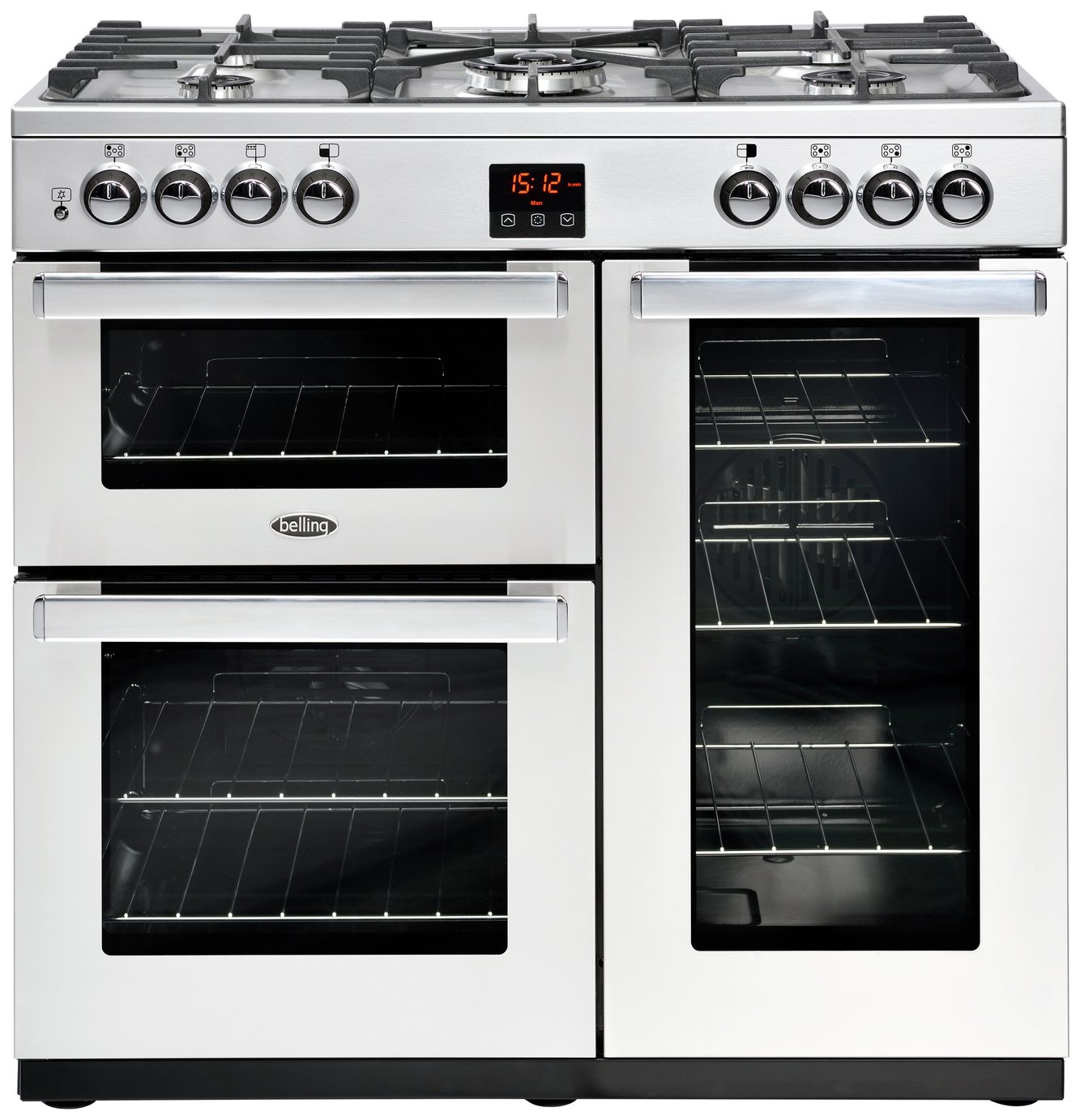 Belling Cookcentre 90DFT Dual Fuel Range Cooker S/ Steel Reviews