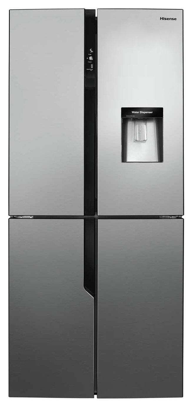 Hisense RQ560N4WC1 American Fridge Freezer - Stainless Steel