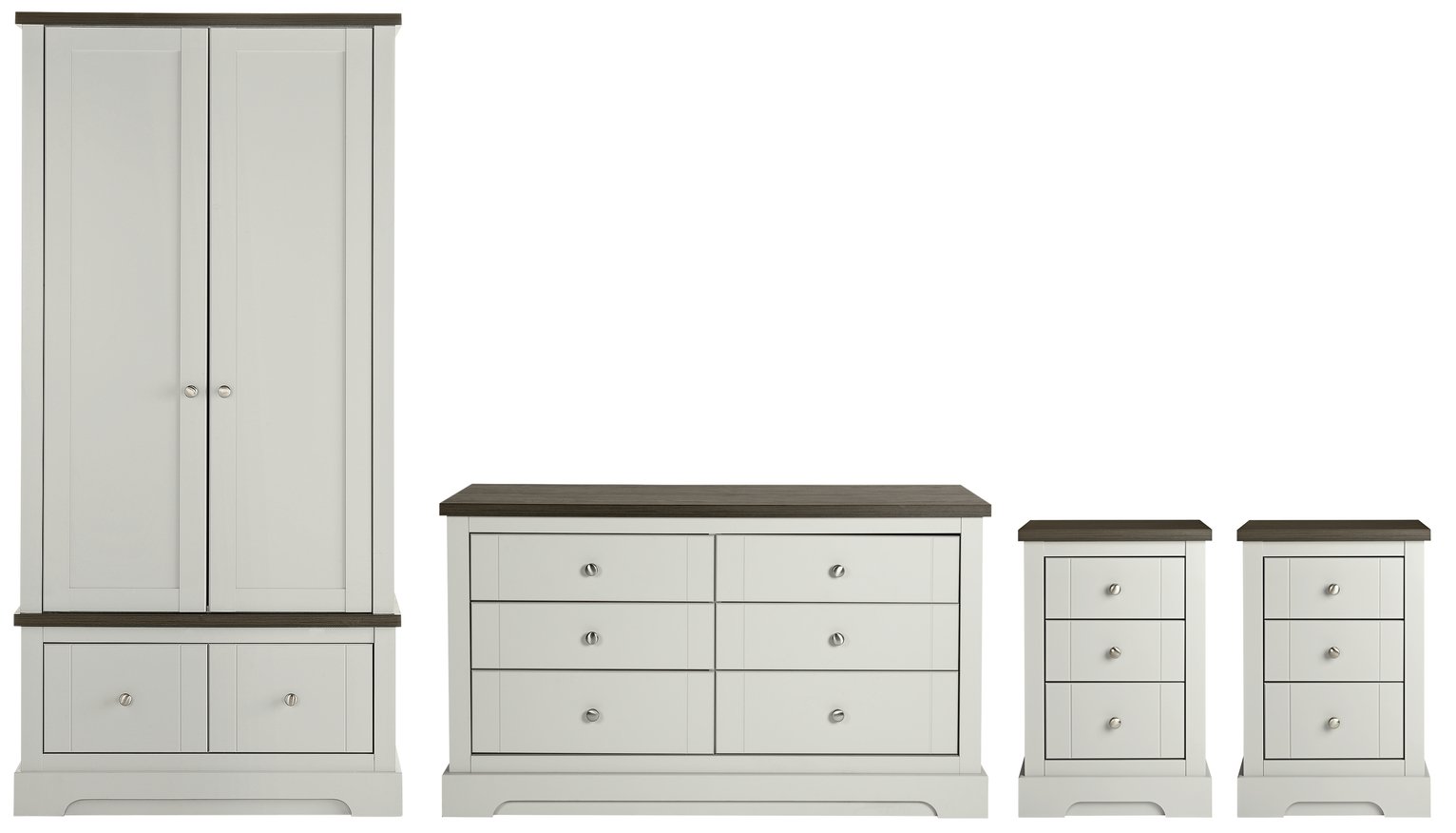 Argos Home Westbury 4 Piece Package - Grey