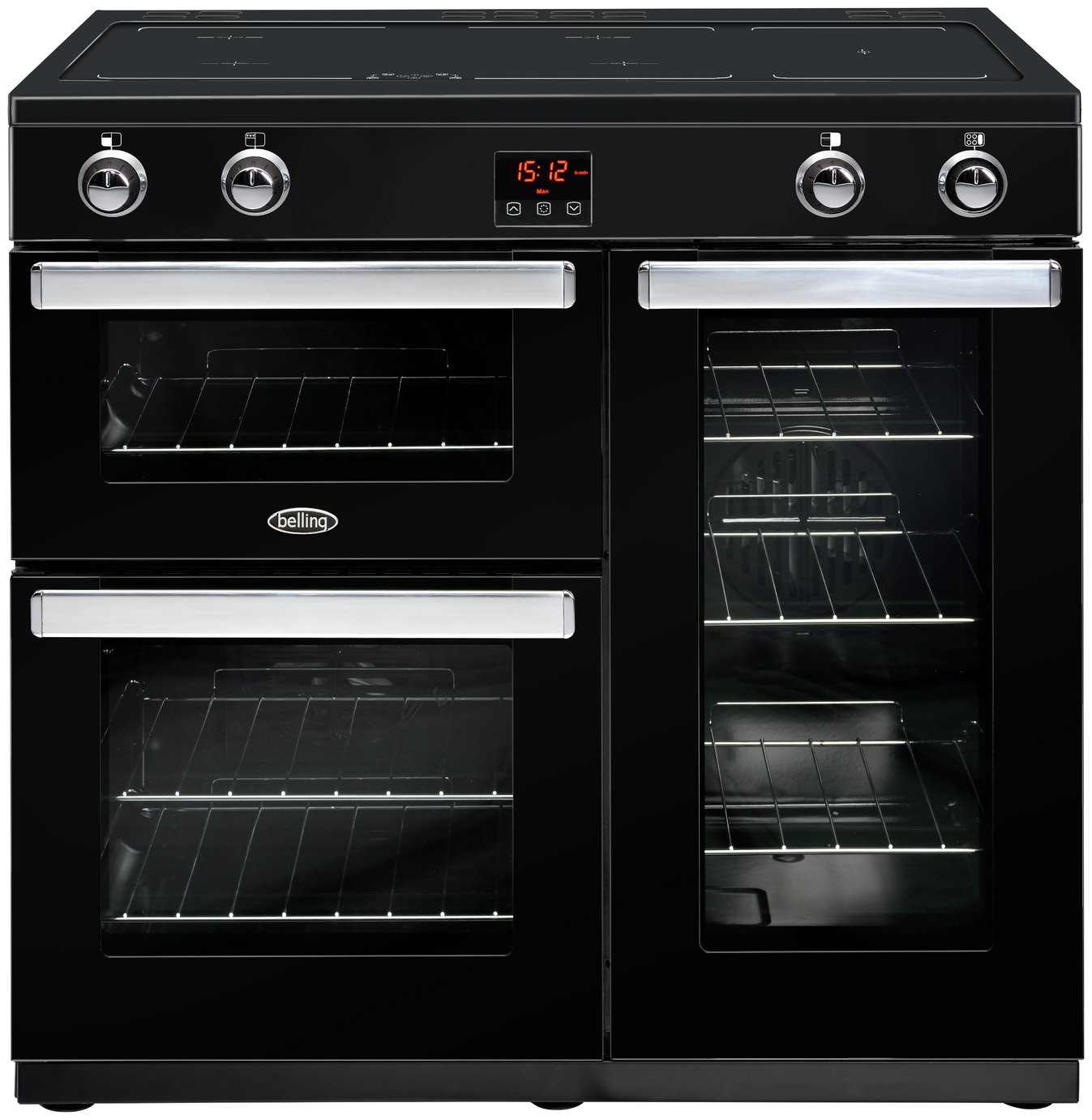 Belling Cookcentre 90Ei 90cm Electric Range Cooker - Black