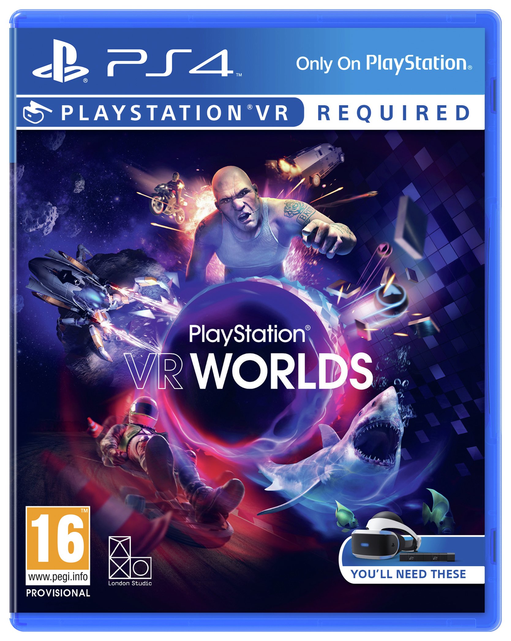 PlayStation VR Worlds PS4 Game.