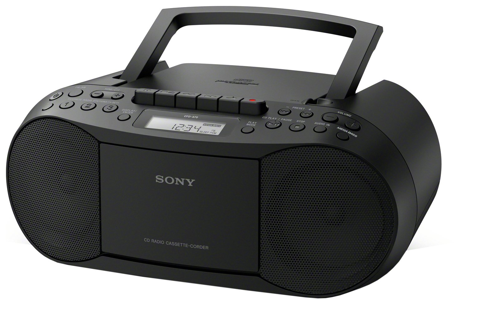 Sony CFD-S70 CD and Cassette Player With Radio 