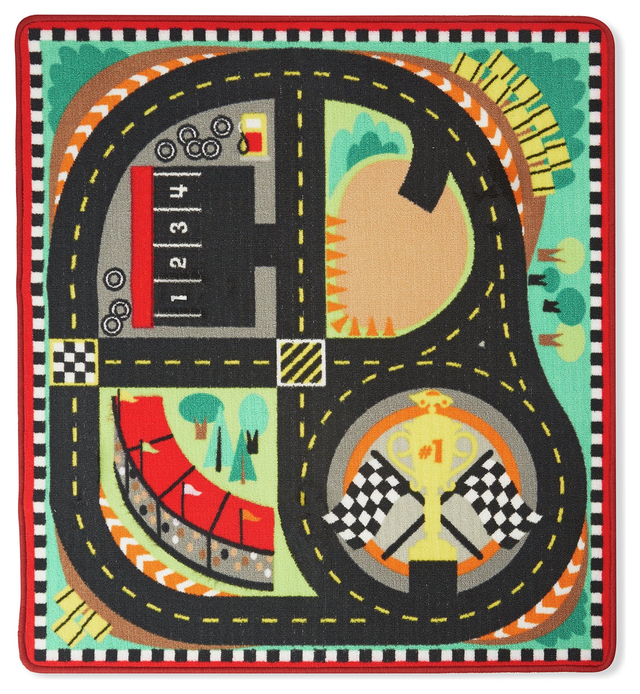 Melissa and Doug Around the Race Track Rug. Reviews