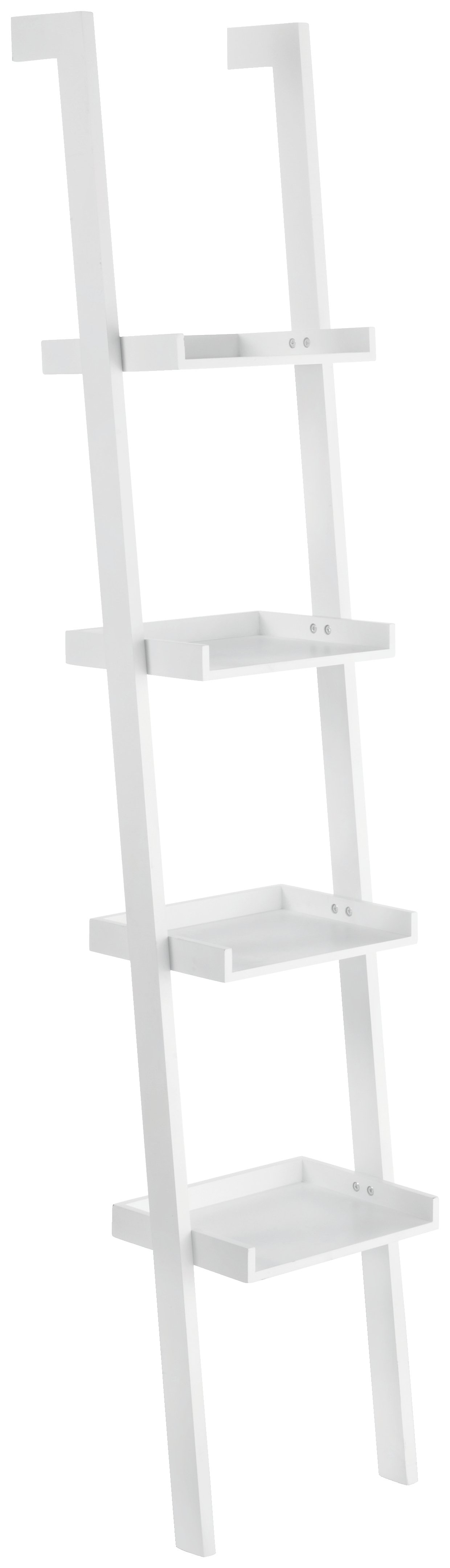 Habitat Jessie 4 Shelf Narrow Leaning Bookshelf White 5741106