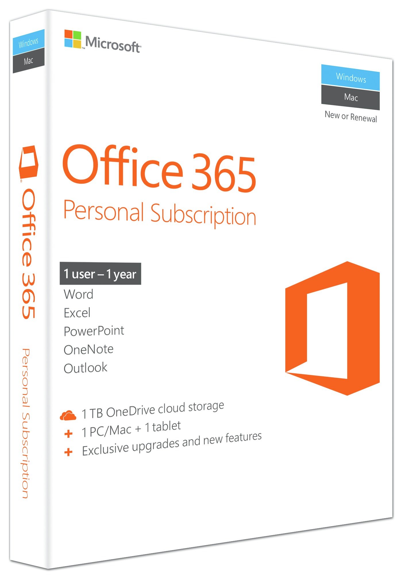 Microsoft Office 365 1 Year 1 User Personal - Home Delivery