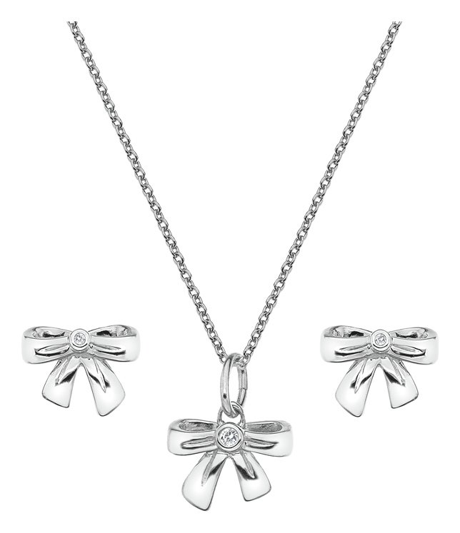 Accents by Hot Diamonds Silver Pendant and Earrings Set