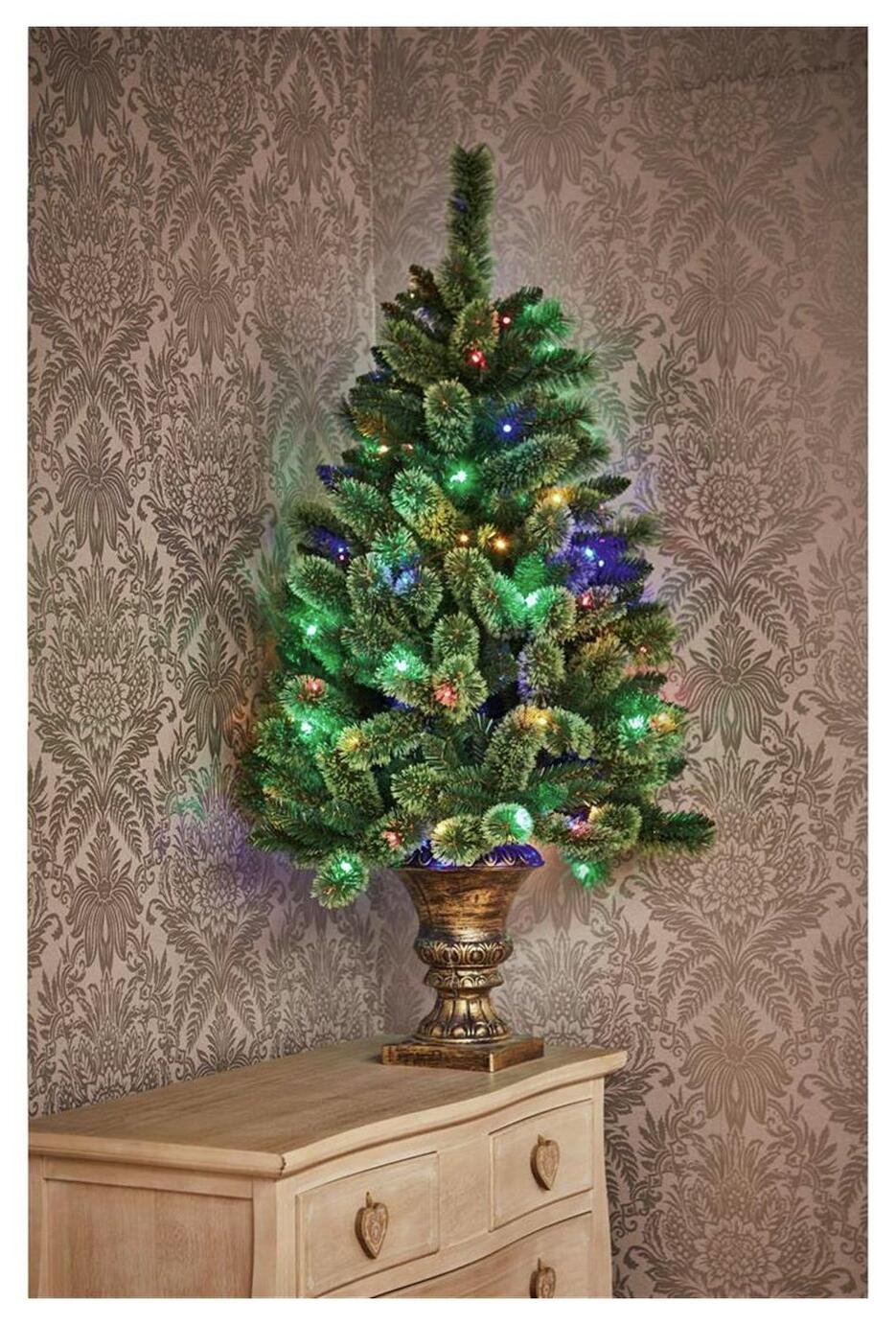 Pre Lit Needle Pine Christmas  Tree 4ft 5744024 Argos  