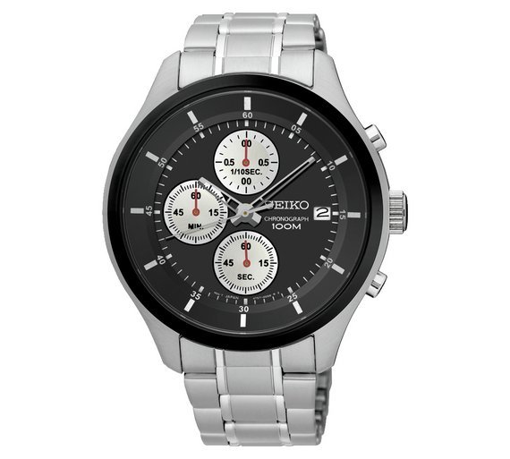 Seiko Men's Stainless Steel Chronograph Watch (5744330) | Argos Price  Tracker 