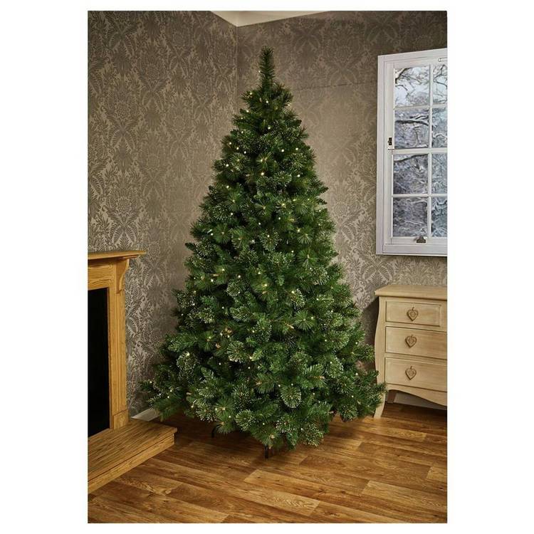 Premier Decorations 6ft Pre lit Pine Christmas Tree 0