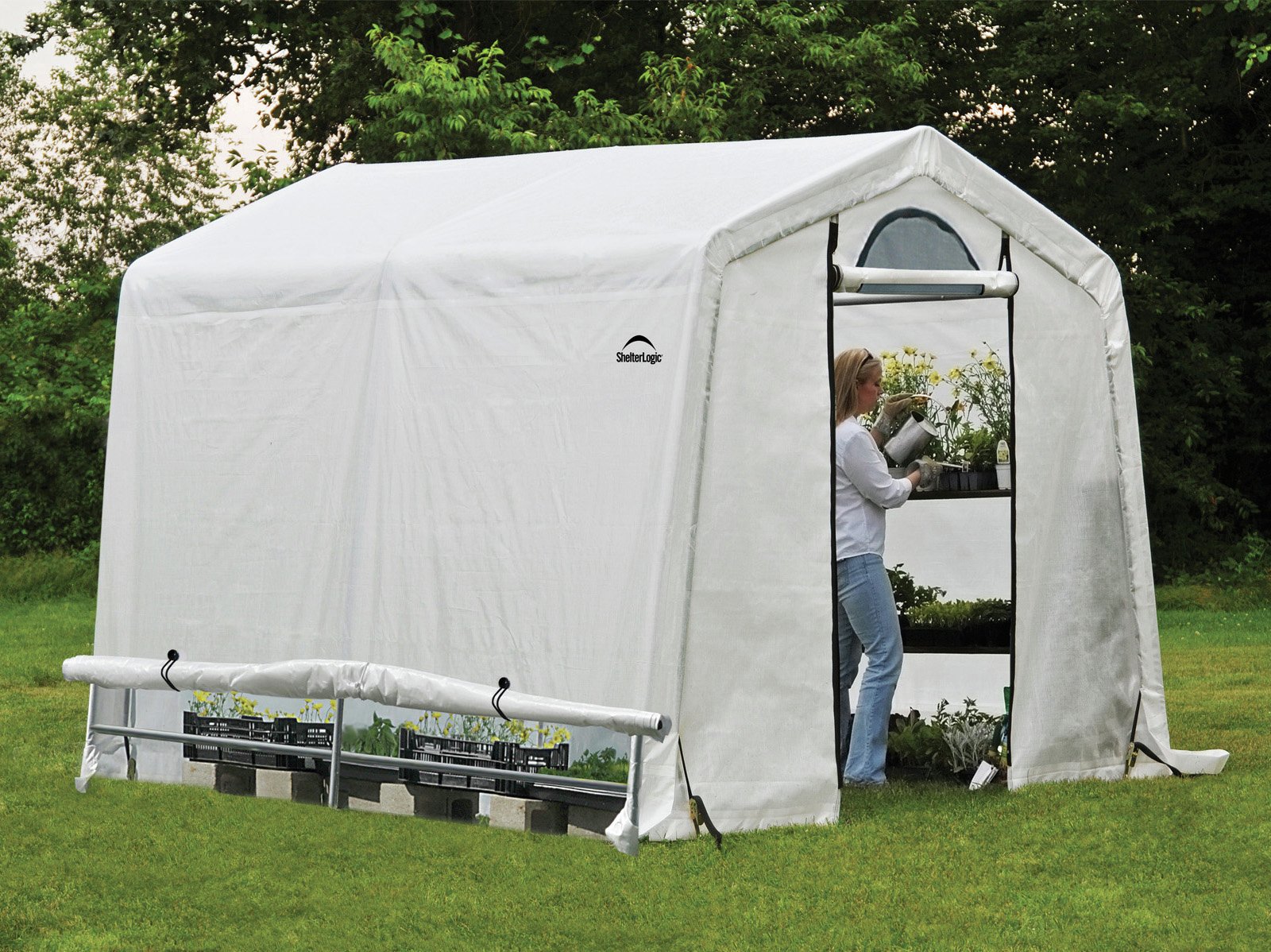 Shelter Logic Peak Style Greenhouse - 8 x 8ft