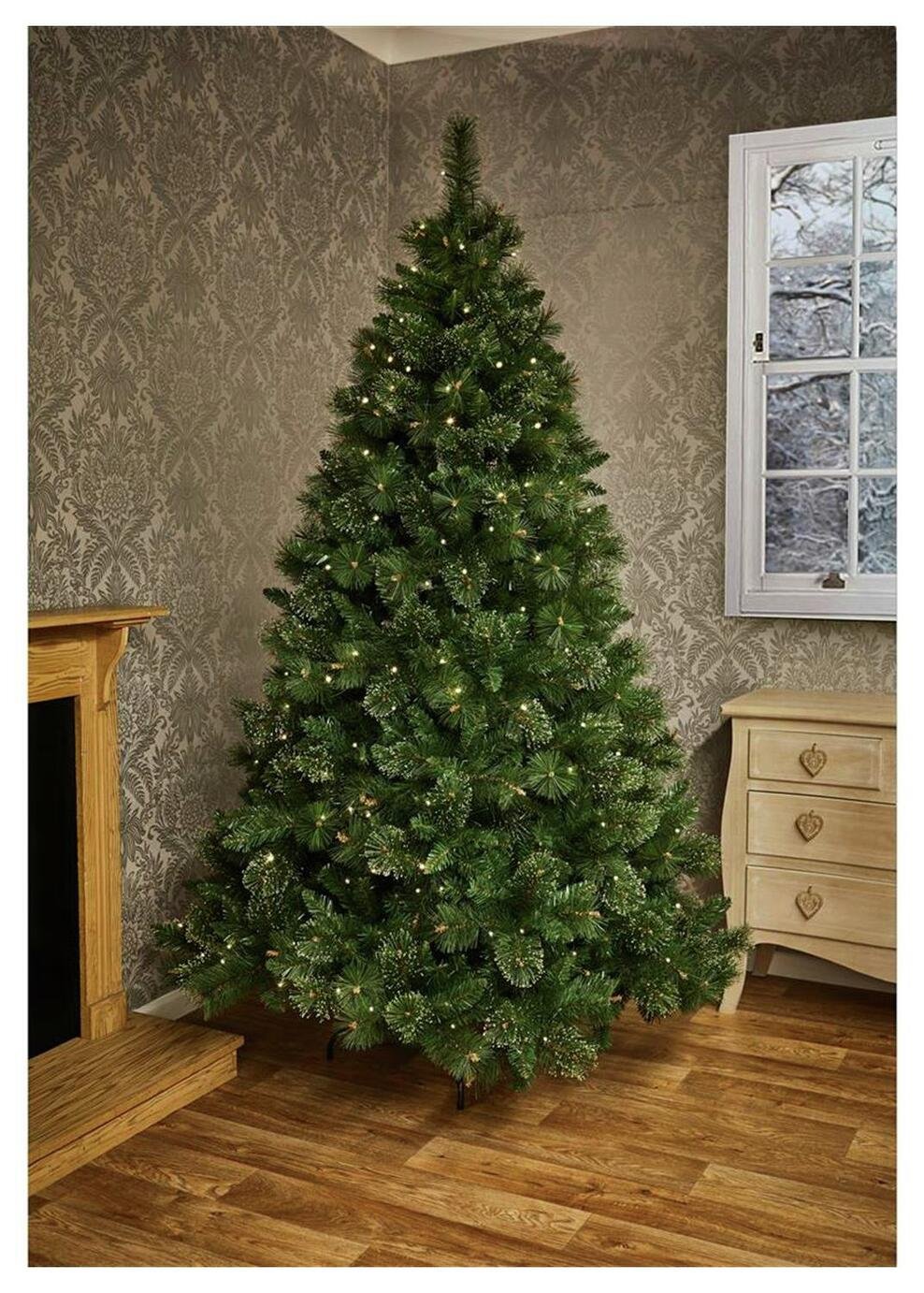 7ft Ridgemere PreLit Pine Dew Drop Tip Christmas Tree Reviews