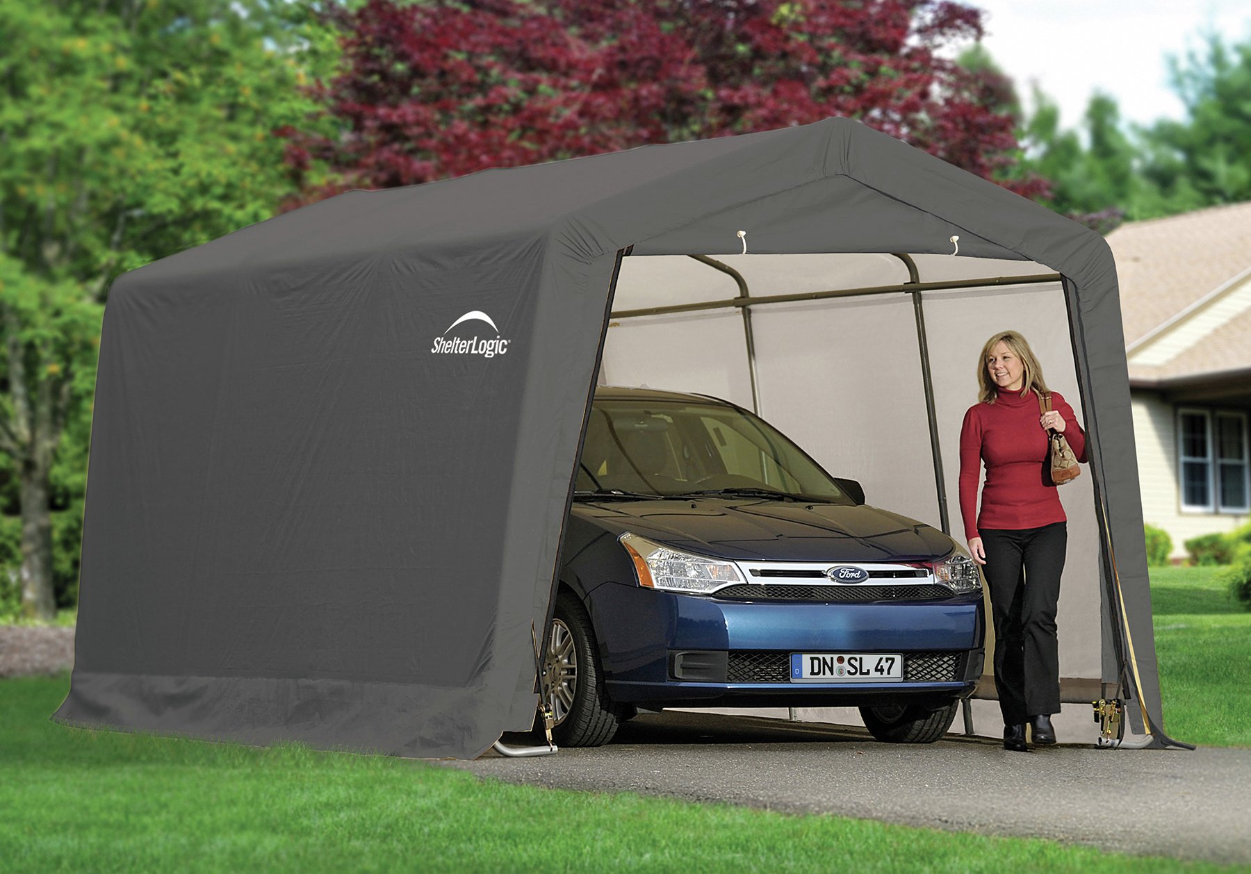 Shelter Logic Peak Style Auto Shelter - 10 x 20ft